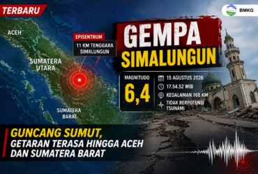 Gempa Simalungun Magnitudo 6,4 Guncang Sumatera Utara, Getaran Terasa hingga Sejumlah Wilayah